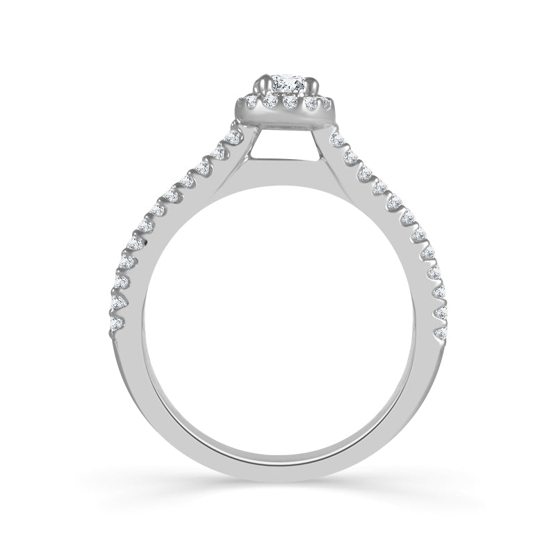 Diamond Engagement Ring 0.5 ct tw 14k White Gold-RE12319A66W4