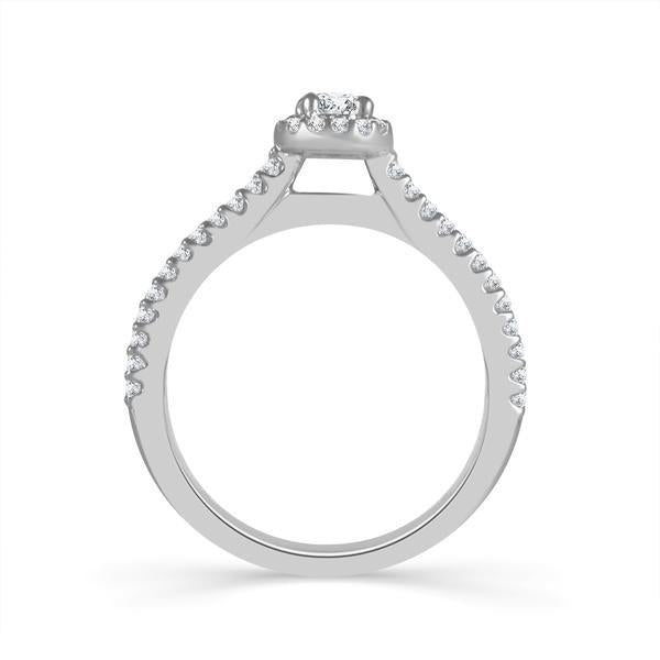 Diamond Engagement Ring 0.5 ct tw 14k White Gold-RE12430A45W4
