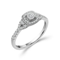 Diamond Engagement Ring 0.25 ct tw 10k White Gold-RE13158A78W0
