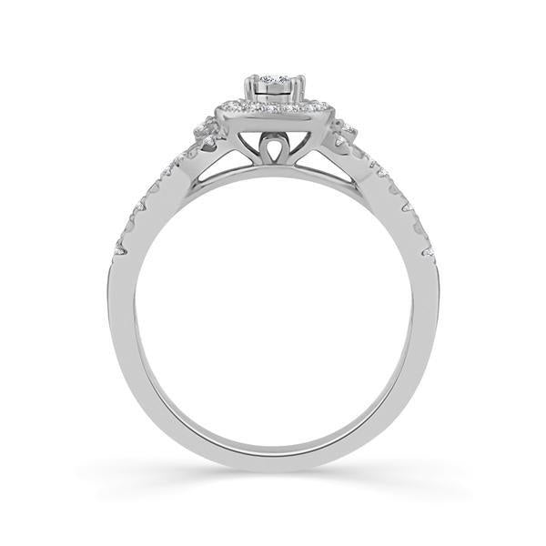 Diamond Engagement Ring 0.25 ct tw 10k White Gold-RE13158A78W0