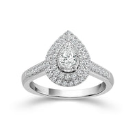 Diamond Engagement Ring 0.75 ct tw 14k White Gold-RE13338A44W4