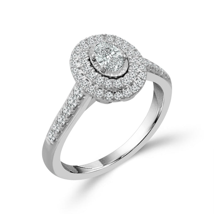 Diamond Engagement Ring 0.75 ct tw 14k White Gold-RE13339A44W4