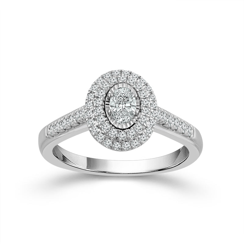 Diamond Engagement Ring 0.75 ct tw 14k White Gold-RE13339A44W4