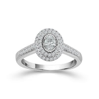 Diamond Engagement Ring 0.75 ct tw 14k White Gold-RE13339A44W4