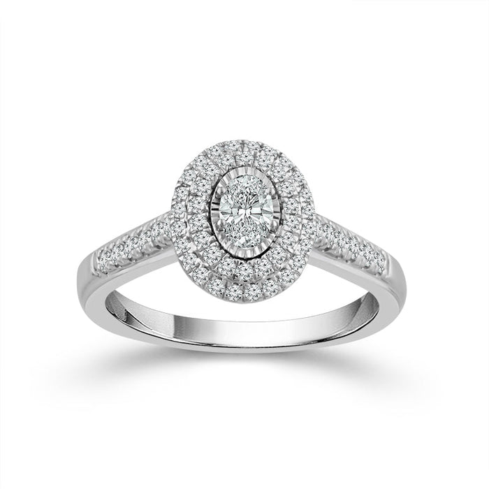 Diamond Engagement Ring 0.75 ct tw 14k White Gold-RE13339A44W4