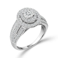 Diamond Engagement Ring 1 ct tw 10k White Gold-RE13380ZA66J0W