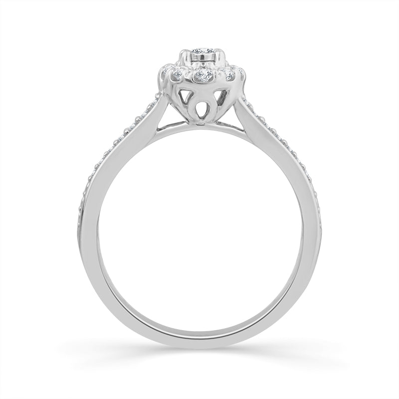 Diamond Fashion Ring 0.25 ct tw 10k White Gold-RE13388A78W0S