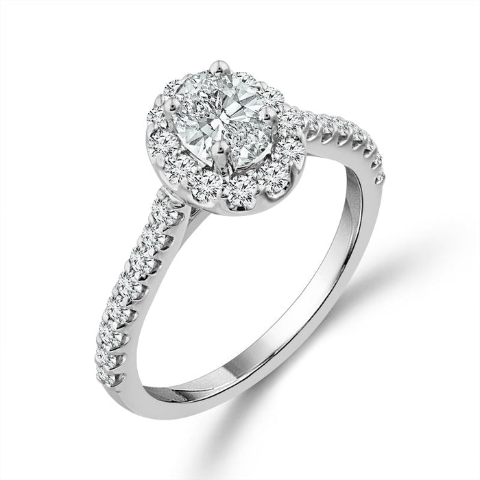Diamond Engagement Ring 1 ct tw 14k White Gold-RE13430A44W4