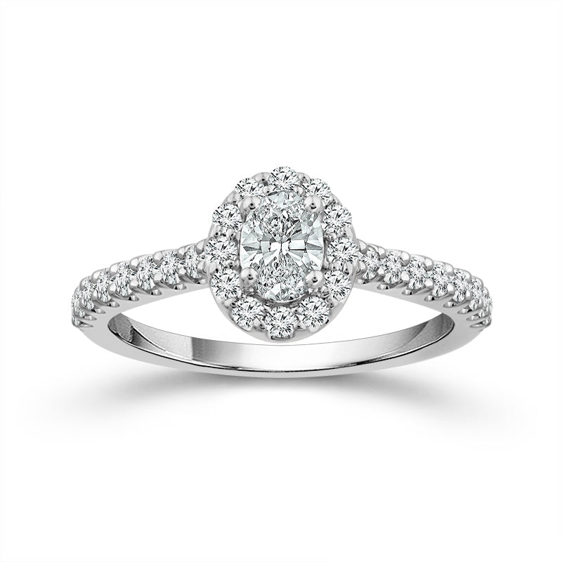 Diamond Engagement Ring 1 ct tw 14k White Gold-RE13430A44W4