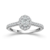 Diamond Engagement Ring 1 ct tw 14k White Gold-RE13430A44W4