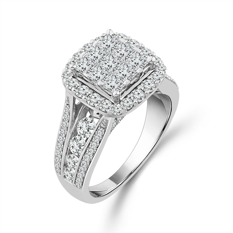 Diamond Engagement Ring 2 ct tw 14k White Gold-RE13460A68W4