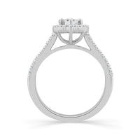 Diamond Engagement Ring 0.75 ct tw 14k White Gold-RE14624A78W4