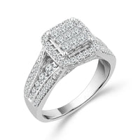 Diamond Engagement Ring 1 ct tw 10k White Gold-RE14630BBA68W0