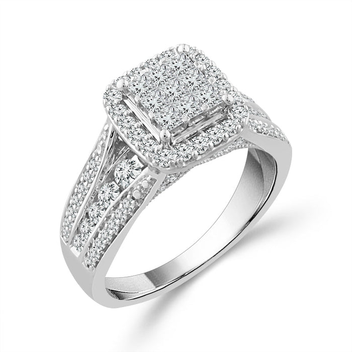 Diamond Engagement Ring 1 ct tw 10k White Gold-RE14630BBA68W0