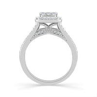 Diamond Engagement Ring 1 ct tw 10k White Gold-RE14630BBA68W0