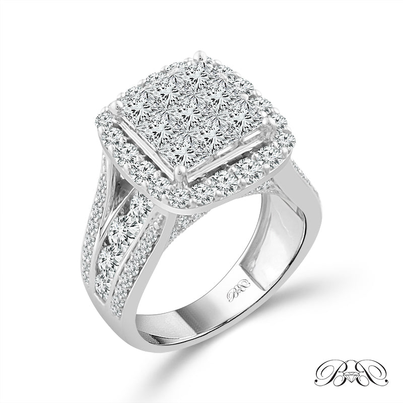 Diamond Engagement Ring 2 ct tw 14k White Gold-RE14631BBA68W4