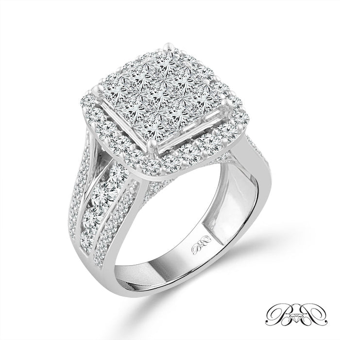 Diamond Engagement Ring 2 ct tw 14k White Gold-RE14631BBA68W4