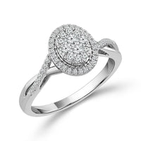 Diamond Engagement Ring 0.33 ct tw 10k White Gold-RE15543A78W0