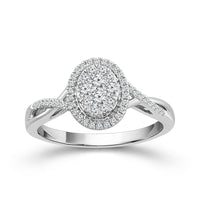 Diamond Engagement Ring 0.33 ct tw 10k White Gold-RE15543A78W0