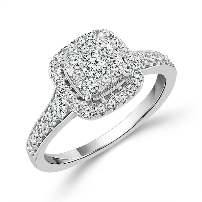 Diamond Engagement Ring 0.63 ct tw 14k White Gold-RE17325A68W4