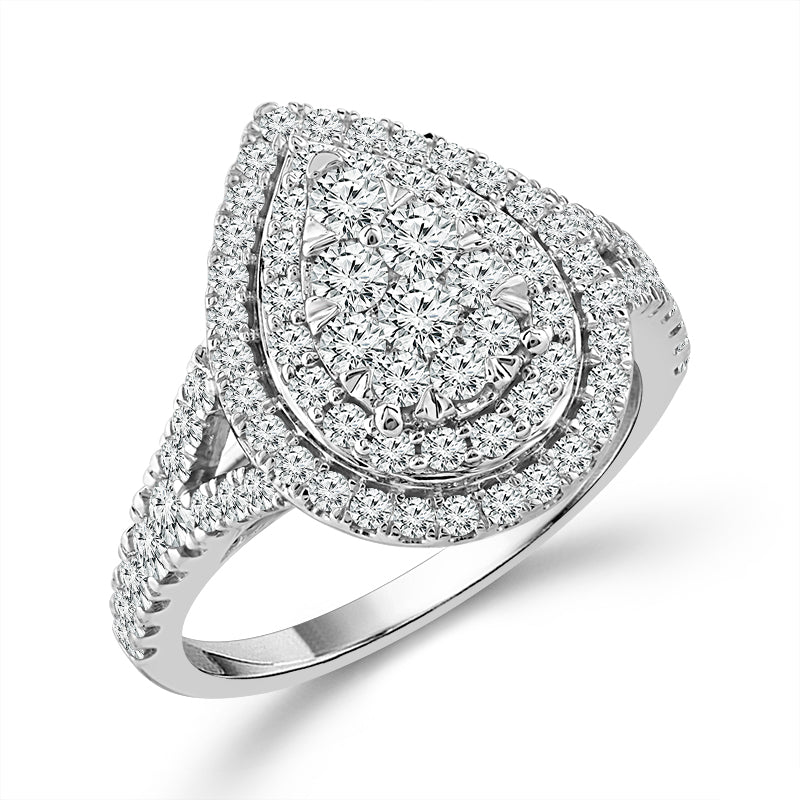 Diamond Engagement Ring 1 ct tw 14k White Gold-RE17333A68W4