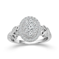 Diamond Engagement Ring 0.63 ct tw 14k White Gold-RE17466A68W4