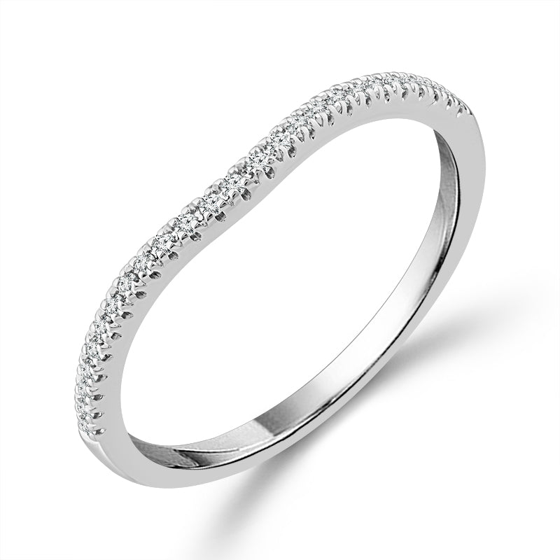 Diamond Band 0.10 ct tw 14k White Gold-RE19405A78W4BS