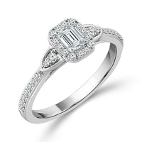 Diamond Engagement Ring 0.50 ct tw 14k White Gold-RE19454A34W4