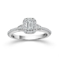 Diamond Engagement Ring 0.50 ct tw 14k White Gold-RE19454A34W4