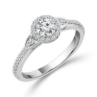 Diamond Engagement Ring 0.50 ct tw 14k White Gold-RE19714A66W4