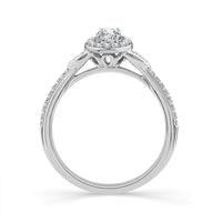 Diamond Engagement Ring 0.50 ct tw 14k White Gold-RE19715A44W4