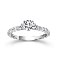Diamond Engagement Ring 0.77 ct tw Round 14k White Gold-RE20302A66W4
