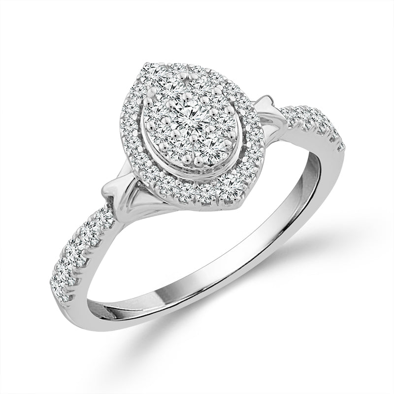 Diamond Engagement Ring 0.50 ct tw 10k White Gold-RE20462A78W0