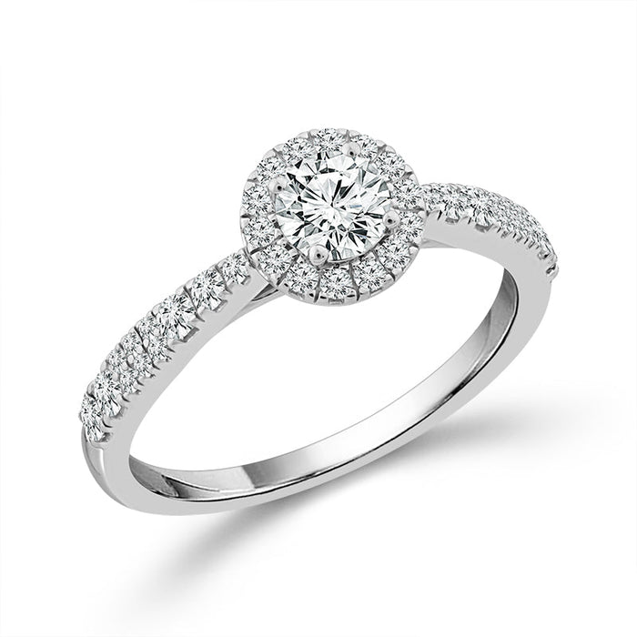 Diamond Engagement Ring 0.60 ct tw 14k White Gold-RE21336A34W4