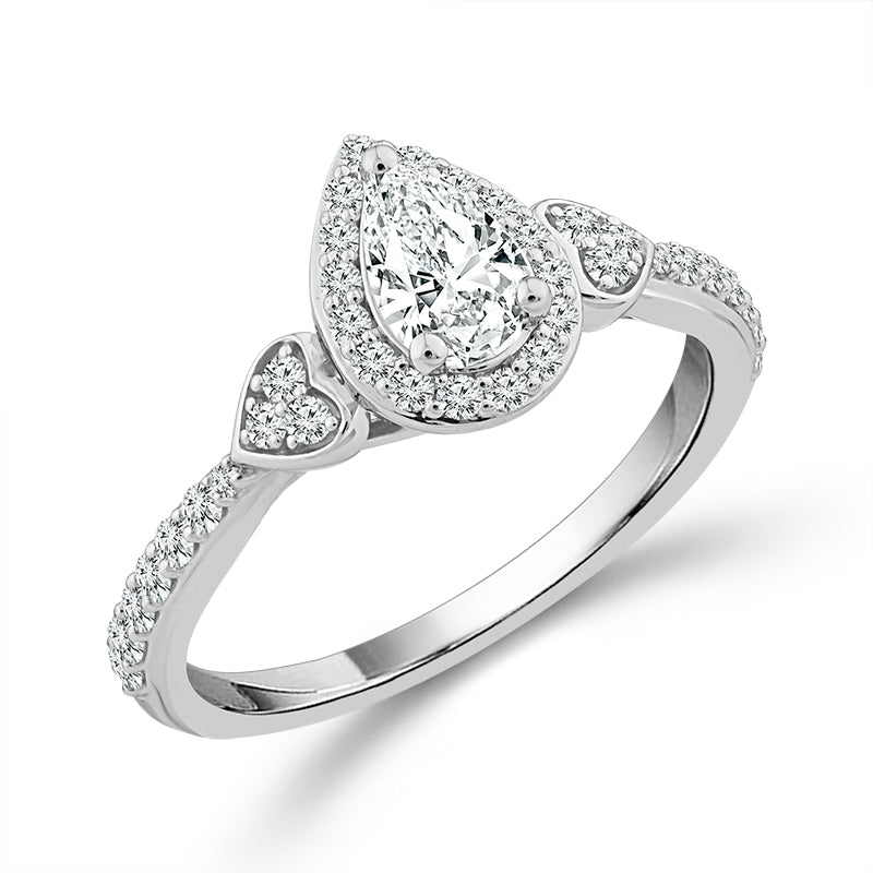 Diamond Engagement Ring 0.60 ct tw 14k White Gold-RE21438A44W4