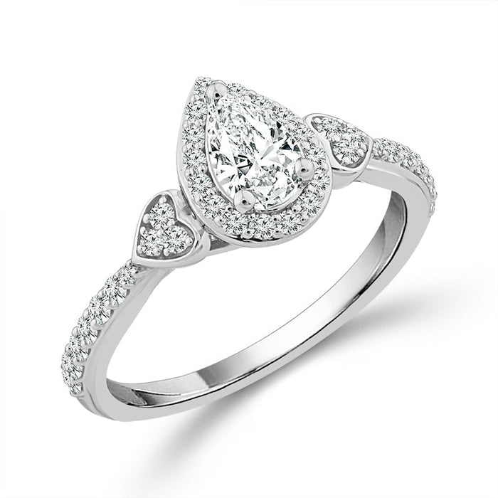 Diamond Engagement Ring 0.60 ct tw 14k White Gold-RE21438A44W4