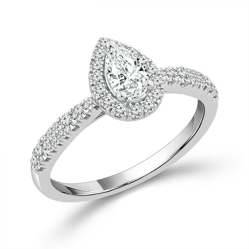 Diamond Engagement Ring 0.60 ct tw 14k White Gold-RE21439A44