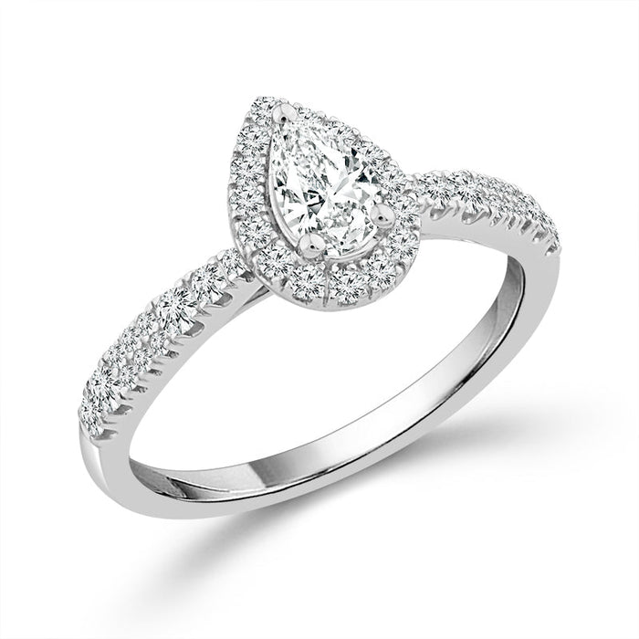 Diamond Engagement Ring 0.60 ct tw 14k White Gold-RE21439A44