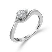 Diamond Engagement Ring 0.16 ct tw 14k White Gold-RE2320TPA97W46A