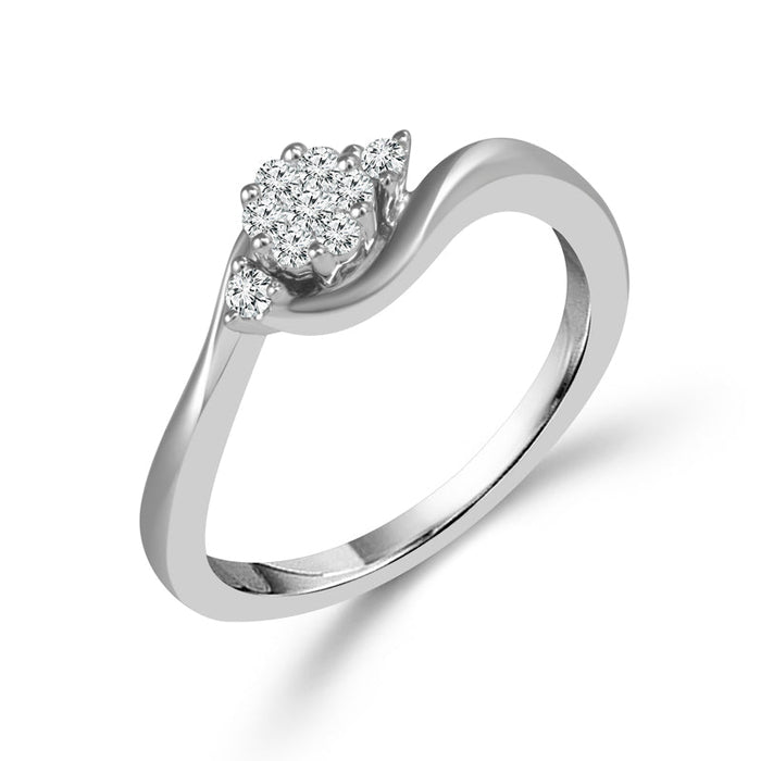 Diamond Engagement Ring 0.16 ct tw 14k White Gold-RE2320TPA97W46A