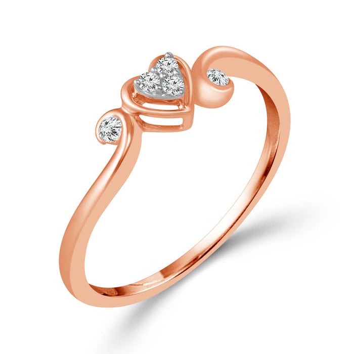 Diamond Fashion Ring 0.07 ct tw 10k Rose Gold-RE3122TPA66-0P