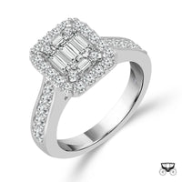 Diamond Engagement Ring 1 ct tw 14k White Gold-RE7004FTA44J4W