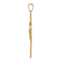 14k Cross w/St. Jude Medal Pendant-REL110