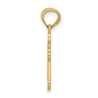 14k Small Budded Cross Charm-REL121