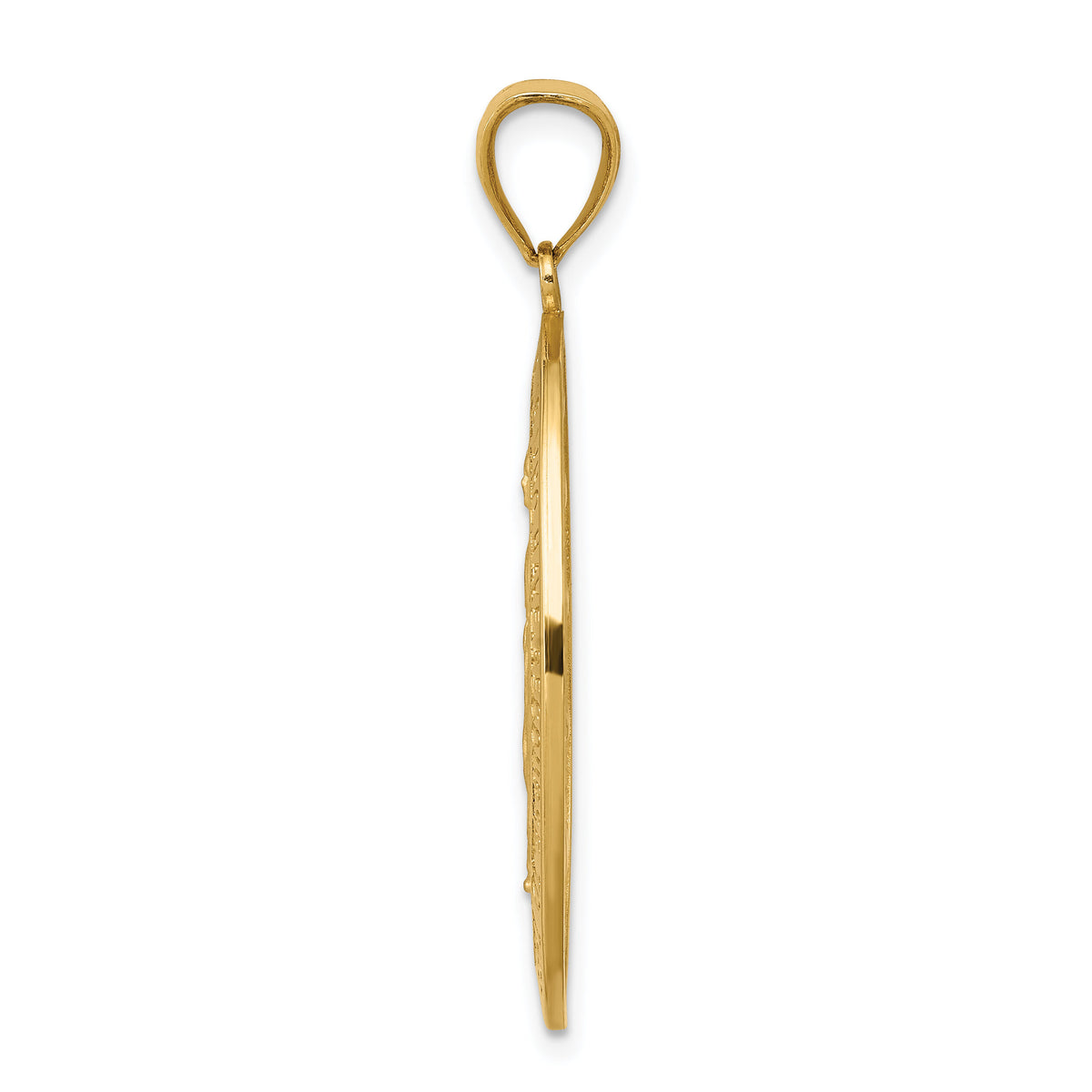 14k Miraculous Medal Pendant-REL135