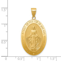 14k Miraculous Medal Pendant-REL135