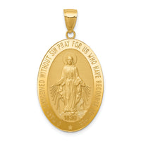 14k Miraculous Medal Pendant-REL135