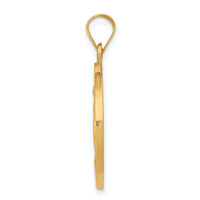14k Miraculous Medal Hollow Pendant-REL136