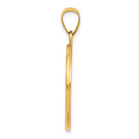 14k Saint Christopher Medal Hollow Pendant-REL137