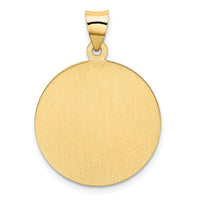 14k Saint Christopher Medal Hollow Pendant-REL137
